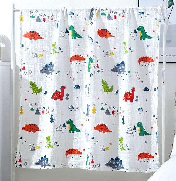 Petite Vous Muslin Wrap - Dino Mountain